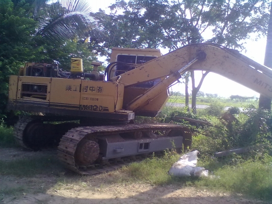 ขายแมคโฮ MITSUBISHI MS 120-2 รถพร้อมใช้งาน เครื่อง 6d14 แรงดีมากปั้มนิ้วdaikinpvd22   -701โซ่ใหม่2ข้าง มีแอร์  กระบอกไม่มีรั่วซึม