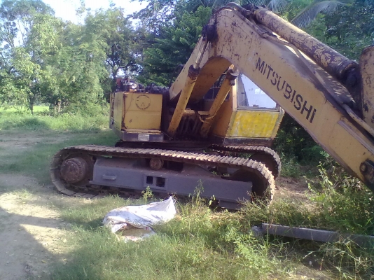 ขายแมคโฮ MITSUBISHI MS 120-2 รถพร้อมใช้งาน เครื่อง 6d14 แรงดีมากปั้มนิ้วdaikinpvd22   -701โซ่ใหม่2ข้าง มีแอร์  กระบอกไม่มีรั่วซึม