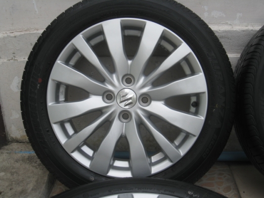 ขายล้อแม็กถอดป้ายแดง suzuki swift 16" ยางปี 13 สนใจติดต่อเล็กคลองสามครับ (081-3747940)