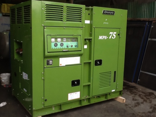 ปั๊มลมสกรู100Hp DENYO MPS 75  เก่าญี่ปุ่น พร้อมใช้งาน