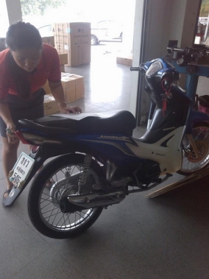 ส่ง Wave 110-i ไป จ.ปราจีนบุรี ให้เรียบร้อยแล้วนะครับ