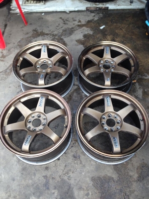 ขายล้อTE37 SL ขอบ17 4/100 4/114 กว้าง 7-8 สวยๆเลยครับ