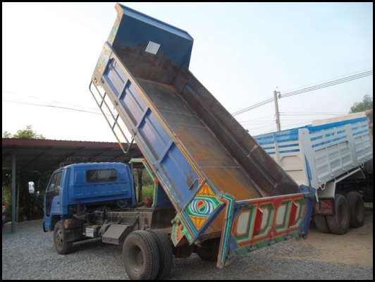 ขายด่วน รถบรรทุก 6 ล้อ ISUZU NPR 120 แรง กระบะดั้ม รถสภาพเดิมๆ สวย พร้อมใช้งาน