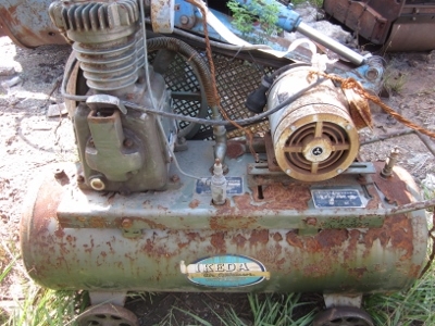 ขาย-เครื่องปั๊มลม มอเตอร์ไฟฟ้า IKEDA ขนาด 4 แรง มือสองนำเข้าจากญี่ปุ่น