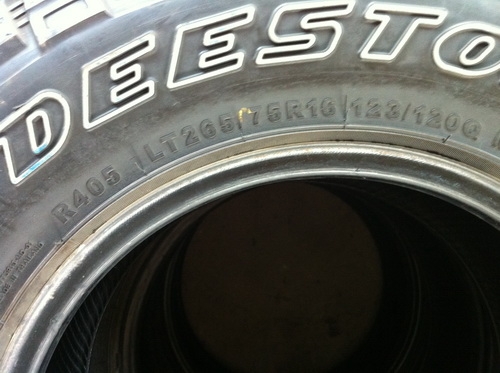 ขายยางDeestone mudclsver ขอบ16