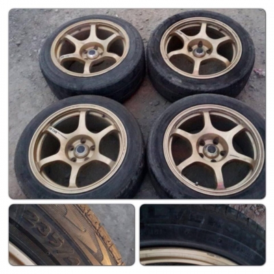 ขายแม็กมือ2ลาย Advan RG ขอบ17 น 8-ล 9 5รู114.3 + ยางปี 10 ราคา10,500 บาทถูก