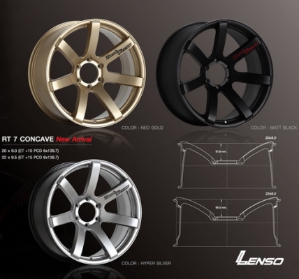 ขายแม็กซ์ RT7 Concave สีดำ