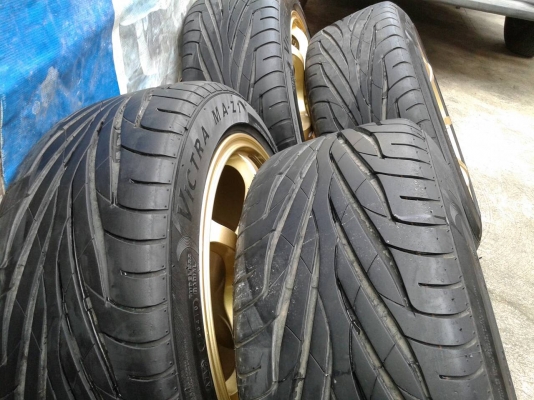 แม็ก RCII  ขอบ 17 พร้อมยาง 225 55 ปี 12  หน้า 8 หลัง 9