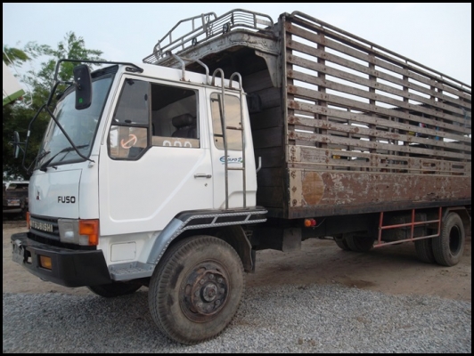ขายด่วน รถบรรทุก 6ล้อ MITSUBISHI FUSO FK455  160 แรง ช่วงยาว 7.2M คอกสูง รถเดิมๆ พร้อมใช้งาน ราคาสุดคุ้ม