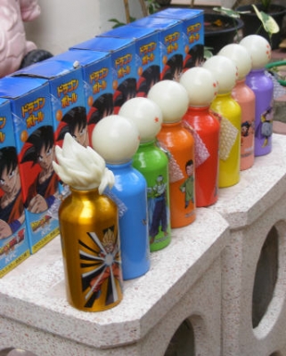 ขายกระป๋องน้ำ dragon ball Z (KFC) the moive ครบชุด 8 ใบ ที่ฉายในญี่ปุ่น