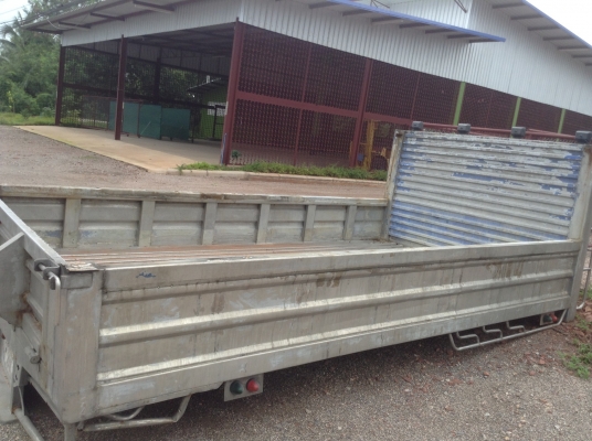 กระบะสแตนเลส ถอดจากISUZU NPR. 130 ซัซซี่ห้าง 0.75เมตร กว้าง 2.25 เมตร ยาว 4.4เมตร ขาย 85,000 บาท