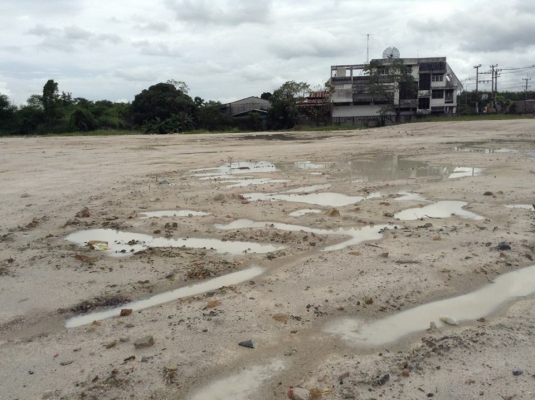 ขายที่ดินติดถนนถมเรียบร้อยแล้ว ไร่ละ 5500000