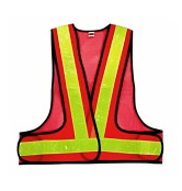 เสื้อกั๊กสะท้อนแสง 2 แถบ หน้า - หลัง