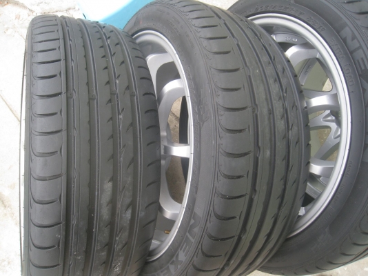 ขายล้อแม็ก CE28N 17"x7" 4/100 et40 +ยาง ปี12  (081-3747940)