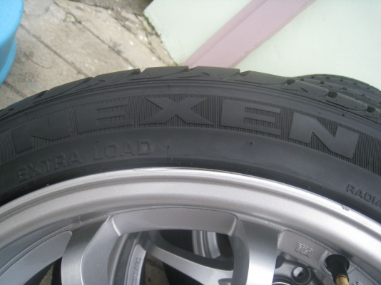 ขายล้อแม็ก CE28N 17"x7" 4/100 et40 +ยาง ปี12  (081-3747940)