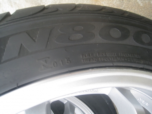 ขายล้อแม็ก CE28N 17"x7" 4/100 et40 +ยาง ปี12  (081-3747940)