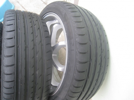 ขายล้อแม็ก CE28N 17"x7" 4/100 et40 +ยาง ปี12  (081-3747940)