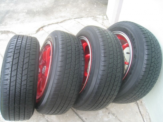 ขายล้อแม็ก CE28N 15"x7" 4/100 +ยางปี 09 (081-3747940)