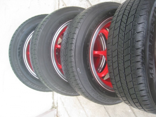 ขายล้อแม็ก CE28N 15"x7" 4/100 +ยางปี 09 (081-3747940)