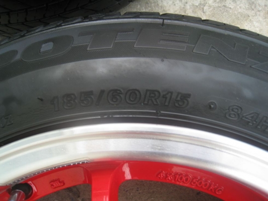 ขายล้อแม็ก CE28N 15"x7" 4/100 +ยางปี 09 (081-3747940)