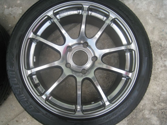 ขายล้อแม็ก Advanti Motor Rismo 17"x7" 5/114 et40 + ยางปี10-12(081-3747940)