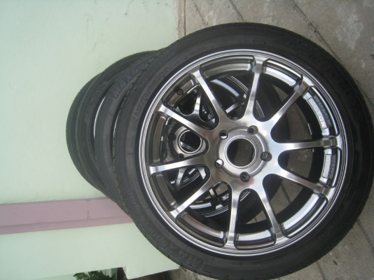 ขายล้อแม็ก Advanti Motor Rismo 17"x7" 5/114 et40 + ยางปี10-12(081-3747940)