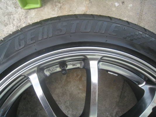 ขายล้อแม็ก Advanti Motor Rismo 17"x7" 5/114 et40 + ยางปี10-12(081-3747940)