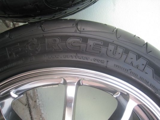 ขายล้อแม็ก Advanti Motor Rismo 17"x7" 5/114 et40 + ยางปี10-12(081-3747940)