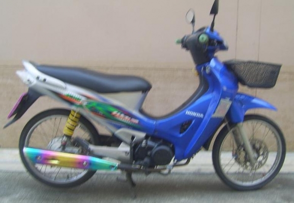 ขาย Honda Wave 125cc สีน้ำเงิน เทา จดทะเบียนปี48  พรบ.หมด พ.ค.56