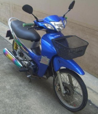 ขาย Honda Wave 125cc สีน้ำเงิน เทา จดทะเบียนปี48  พรบ.หมด พ.ค.56