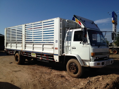 ขายด่วนรถ 6 ล้อ ISUZU ROCKY เครื่อง 6HE1 195 แรงม้ากระบะคารืโก้คอกสูงตามสภาพ กระบะยาว 7.70 เมตร สูง 2.0 เมตร เล่มพร้อมทะเบียนพร้อม รถวิ่งใช้งานอยู่เพิ่งจอดครับ