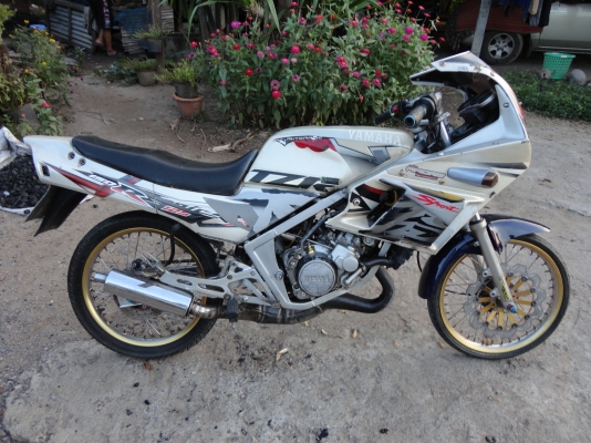 ขายด่วน YAMAHA-TZR-สีขาว เอกสารพร้อมโอน สนใจ 081-005-8785