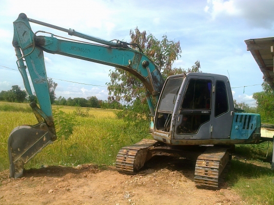 KOBELCO MARK III SK-100 สภาพดีพร้อมใช้งาน เครื่องเดิมปั๊มเดิมทำงานดี ไฟฟ้าตัด บูมอาร์มมีปะ ช่วงล่างพร้อมใช้งาน เอกสารสัญญาซื้อขายครับ