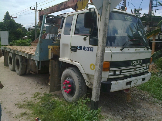 ขายถูก...10ล้อหางปลา2เพลาFVZ12Mวางเครื่อง210แรง6SA1 ติดเครนTADANO 3ตัน