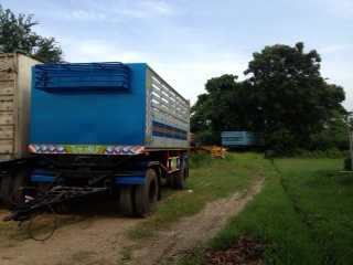 มาเเล้วรถดั้มสวยๆ HINO FM3M 240 hp กระบะดั้มอลูมิเนียม+ลูกพ่วง2 คาน