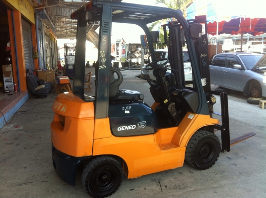 ขายฟอร์คลิฟต์ TOYOTA 7FG15 1.5 T เสายกสูง 3 M   ใช้มา 412 ช.ม นำเข้าจากญี่ปุ่น ขอบคุณมากครับพี่รุ่งพรรณ จ.ขอนแก่น !!!