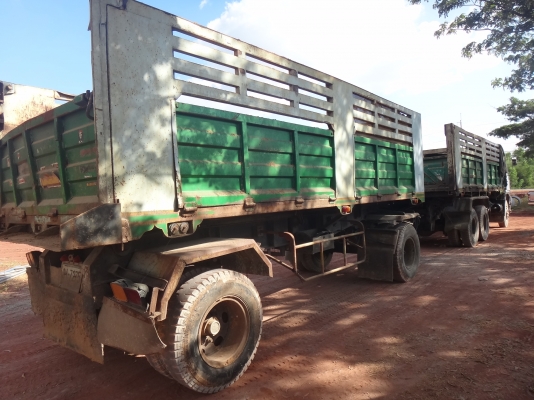 ขาย สิบล้อสองเพลาดั้มพ์ พ่วง  แม่-ลูก  HINO  FM  2K  NMD  เครื่อง  K13D   กระบะสามมิตร แม่-ลูก  พร้อมใช้งานทันที