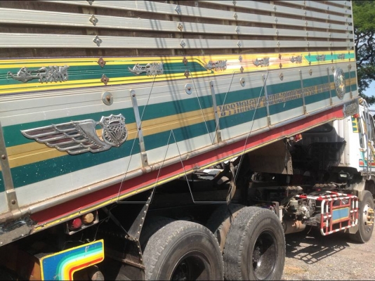 ขาย พ่วง 18 ล้อ / ฮีโน่ 2K 240 แรง สมอเงิน / ดั๊มแม่-ดั๊มลูก เกษตร อู่ ฮวดการช่าง / ปี 2543