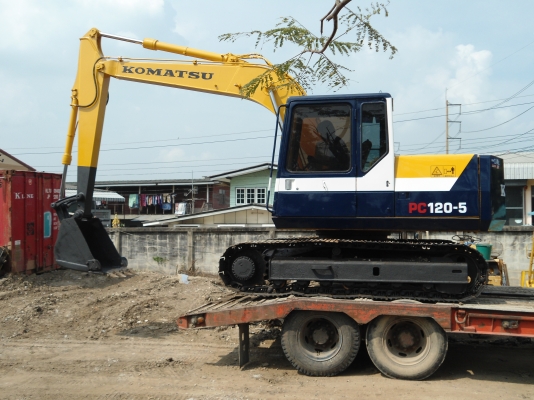 ขายรถแมคโครPC120-5 ไฟฟ้าครบ เอกสารอินวอย สภาพพร้อมใช้ สนใจติดต่อ บอย 085-156-2314