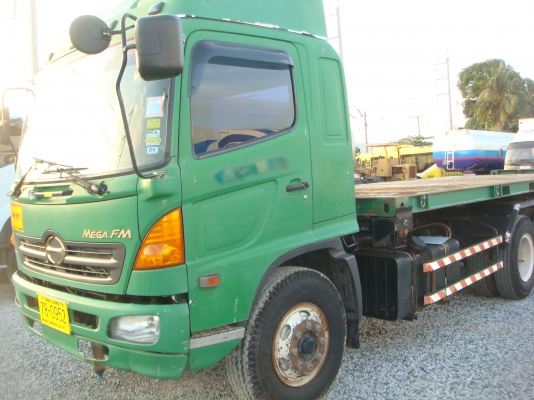 รถปี-2551**HINO-MEGA-FM-1-J-260-HPพร้อมกระบะ-ก้าง-พื้น-ตู้ผ้าใบ