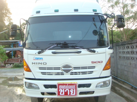 รถปี-2551**HINO-MEGA-FM-1-J-260-HPพร้อมกระบะ-ก้าง-พื้น-ตู้ผ้าใบ