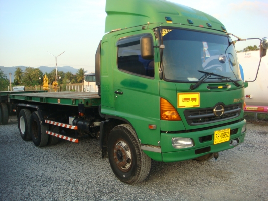 รถปี-2551**HINO-MEGA-FM-1-J-260-HPพร้อมกระบะ-ก้าง-พื้น-ตู้ผ้าใบ