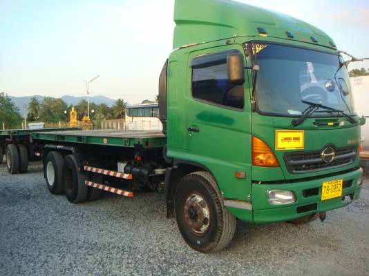รถปี-2551**HINO-MEGA-FM-1-J-260-HPพร้อมกระบะ-ก้าง-พื้น-ตู้ผ้าใบ