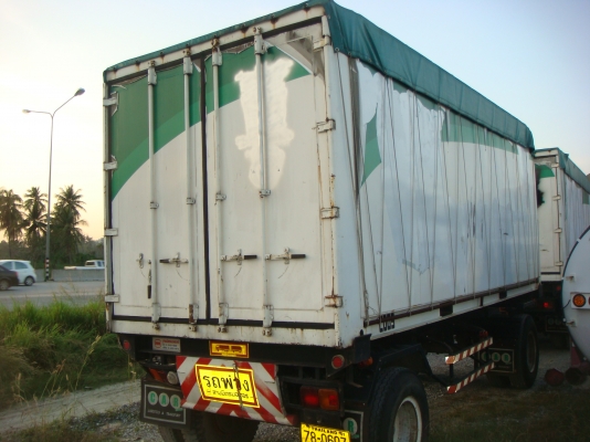 รถปี-2551**HINO-MEGA-FM-1-J-260-HPพร้อมกระบะ-ก้าง-พื้น-ตู้ผ้าใบ