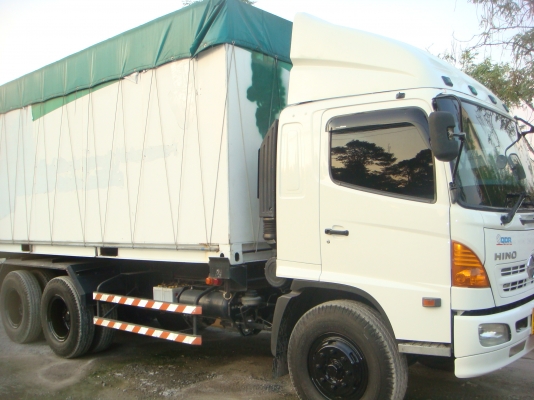รถปี-2551**HINO-MEGA-FM-1-J-260-HPพร้อมกระบะ-ก้าง-พื้น-ตู้ผ้าใบ