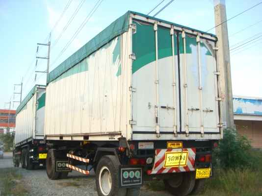 รถปี-2551**HINO-MEGA-FM-1-J-260-HPพร้อมกระบะ-ก้าง-พื้น-ตู้ผ้าใบ