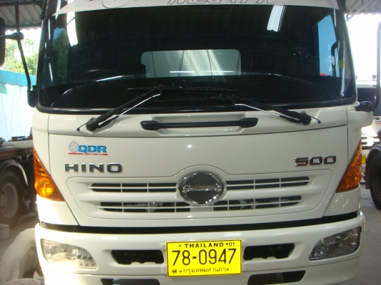 รถปี-2551**HINO-MEGA-FM-1-J-260-HPพร้อมกระบะ-ก้าง-พื้น-ตู้ผ้าใบ