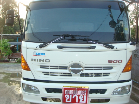 รถปี-2551**HINO-MEGA-FM-1-J-260-HPพร้อมกระบะ-ก้าง-พื้น-ตู้ผ้าใบ
