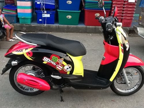 HONDA SCOOPY Iสวยแกะกล่องไร้ที่ติวิ่งน้อยกุญแจแท้2ดอกปี2012