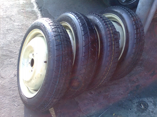 ขายล้ออะไหล่ยี่ปุ่นพร้อมยาง สภาพดี 4 วง 2 คู่ 4 รู 100มีขอบ16ห้ารู114 ด้วย